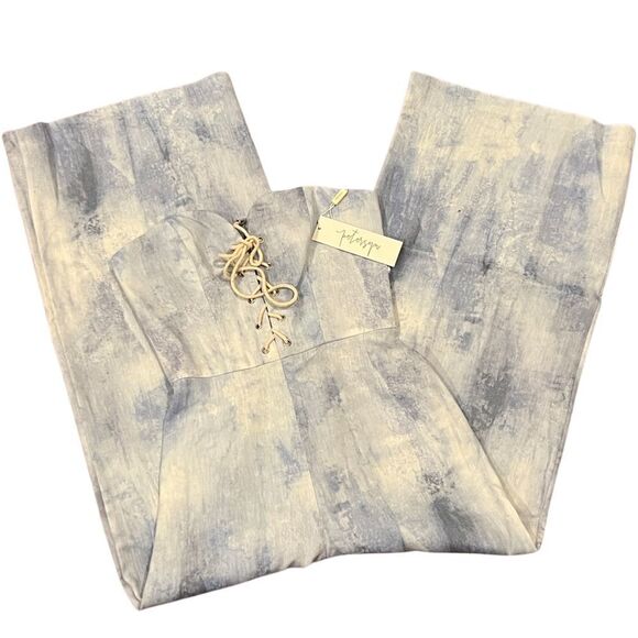 Petersyn Bruna Grotto strapless wideleg jumpsuit Size XS,NWT - Picture 8 of 16